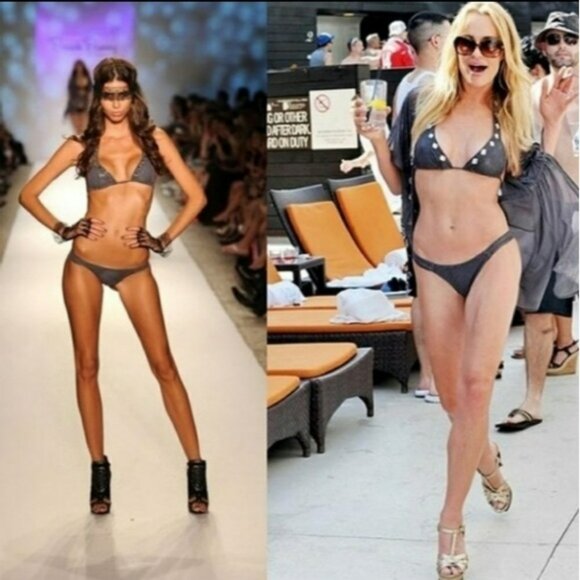 Beach Bunny Can't get enough jeweled bikini top xs - Picture 5 of 5